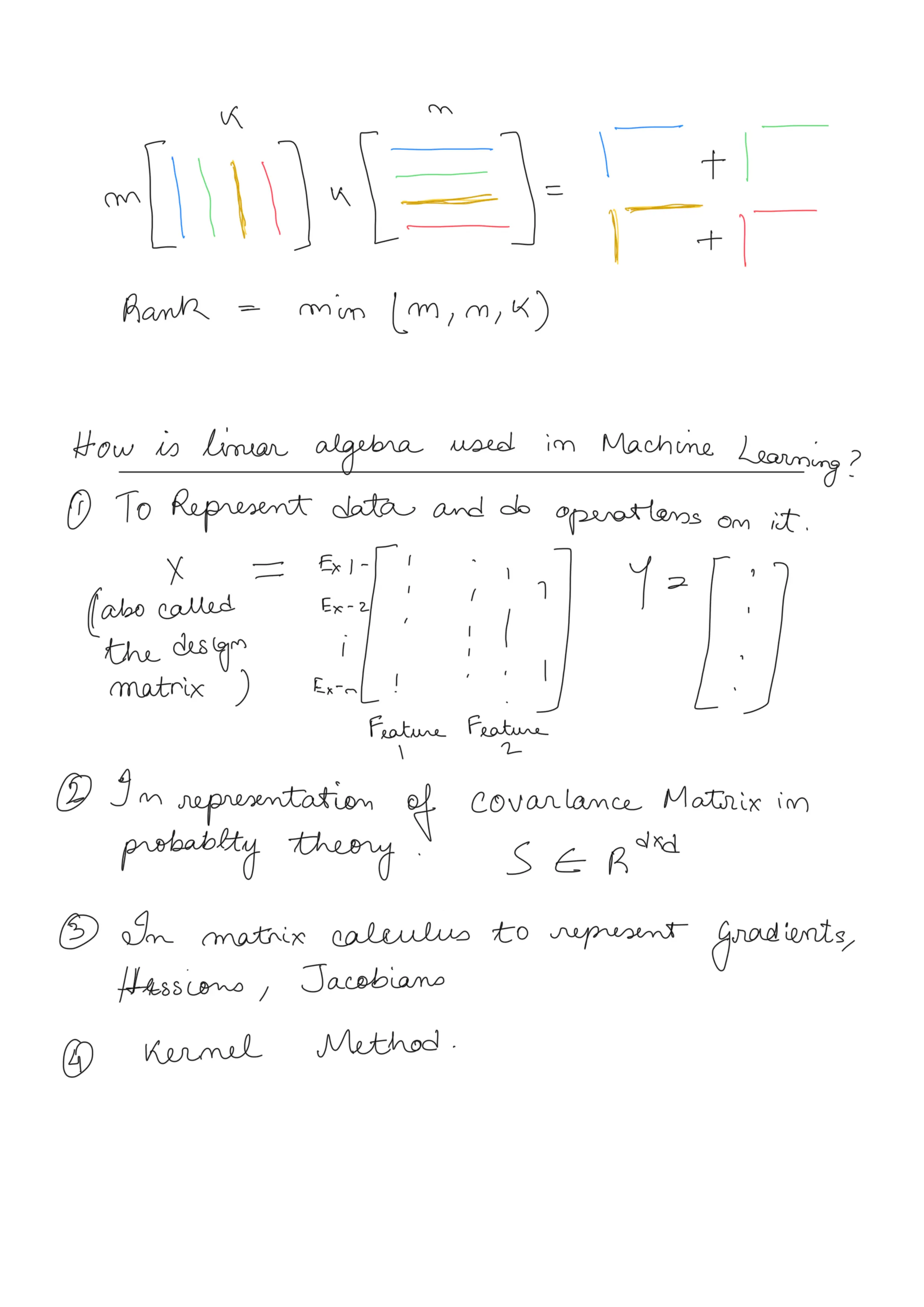 Linear Algebra Revision 3