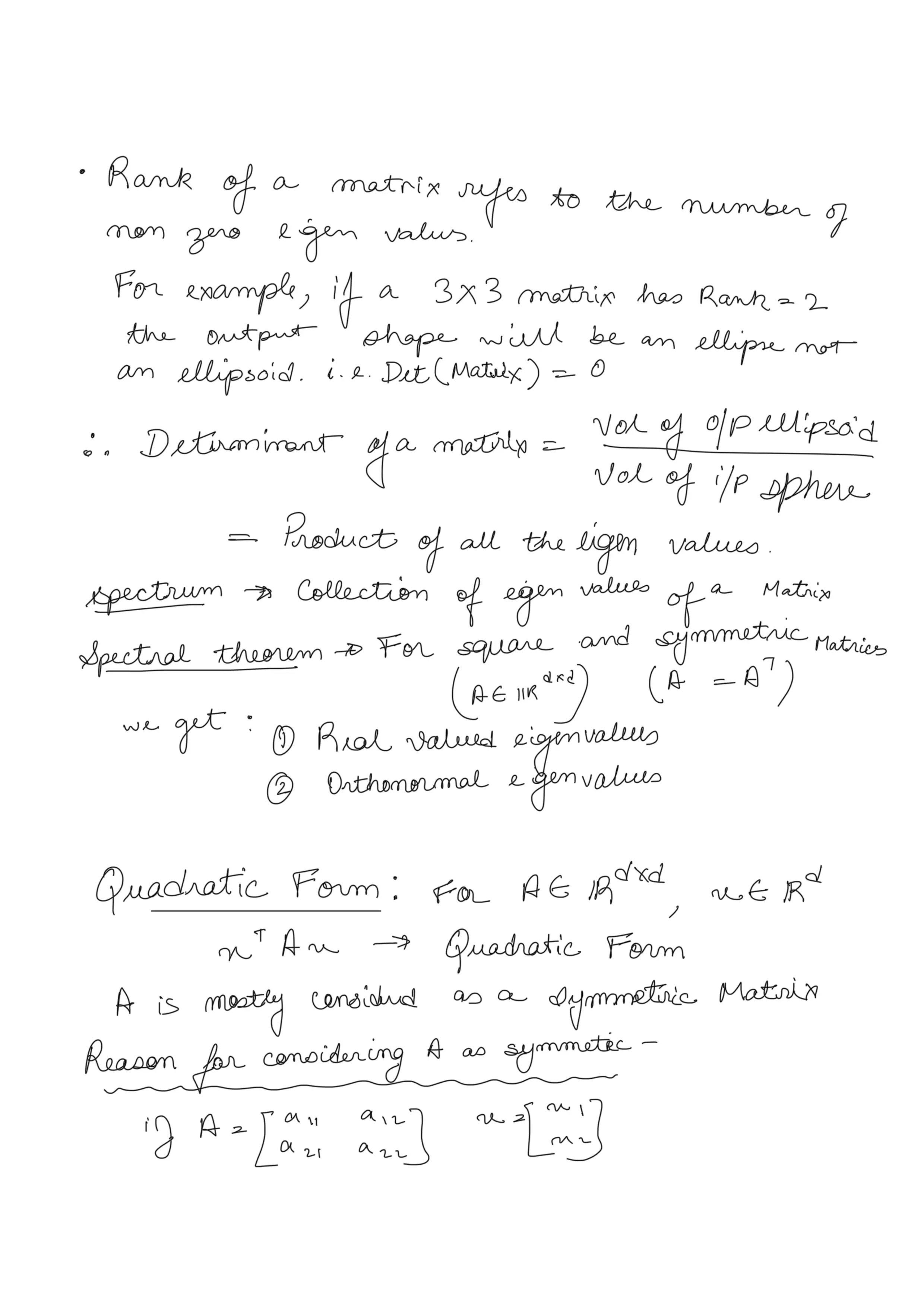 Linear Algebra Revision 8