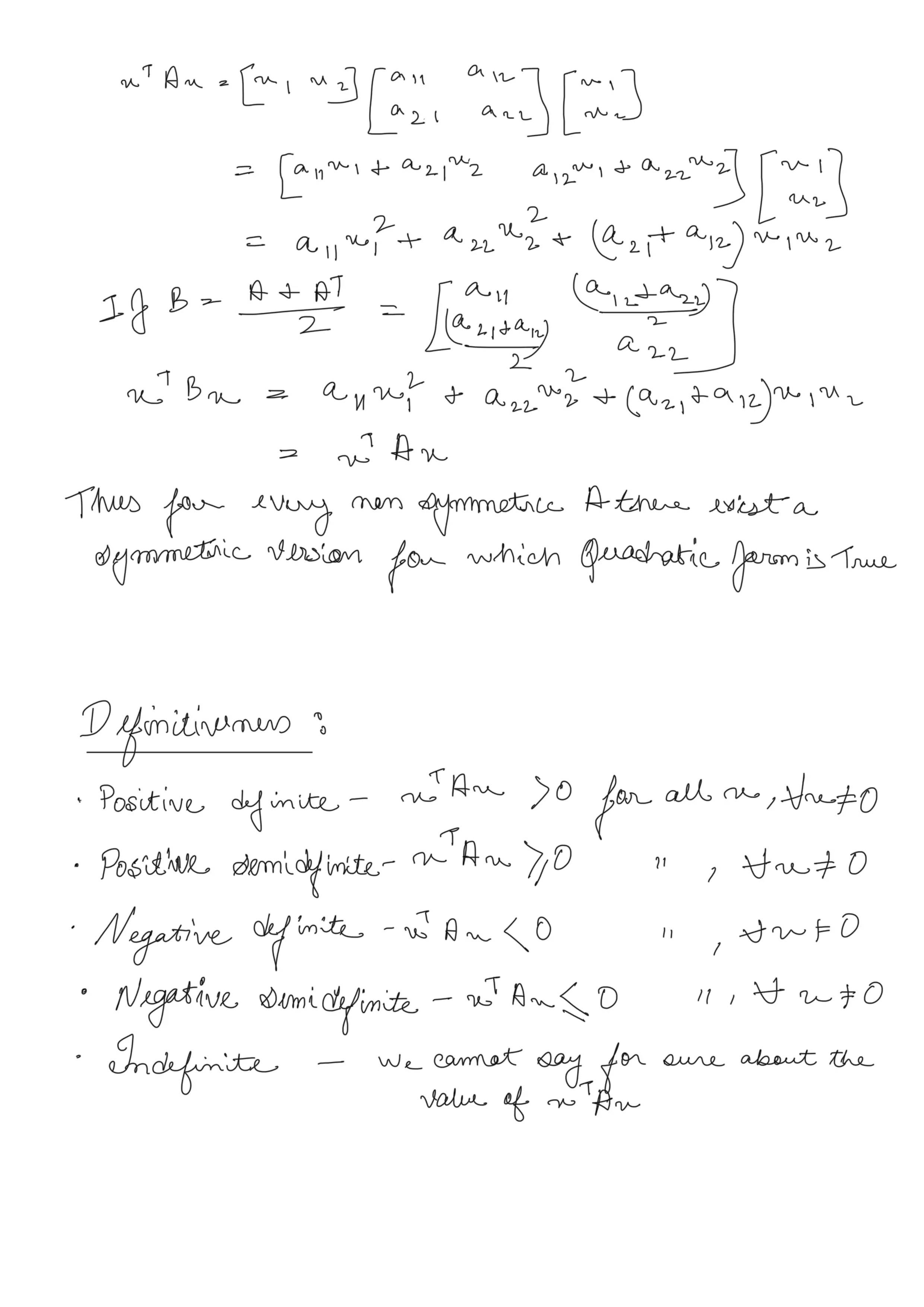 Linear Algebra Revision 9